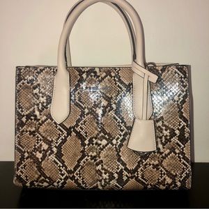 Nine West snake print hand bag with adjustable clip on strap